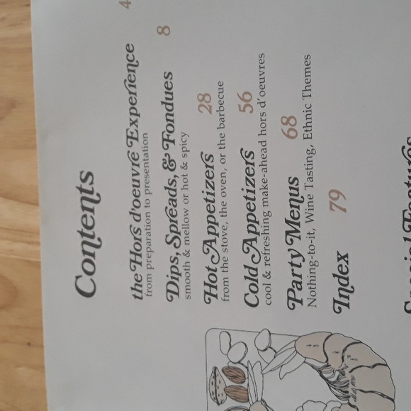 Horsd'oeuvres vintage 1976 appetizers, spreads, and dips cooking book - Picture 3 of 5